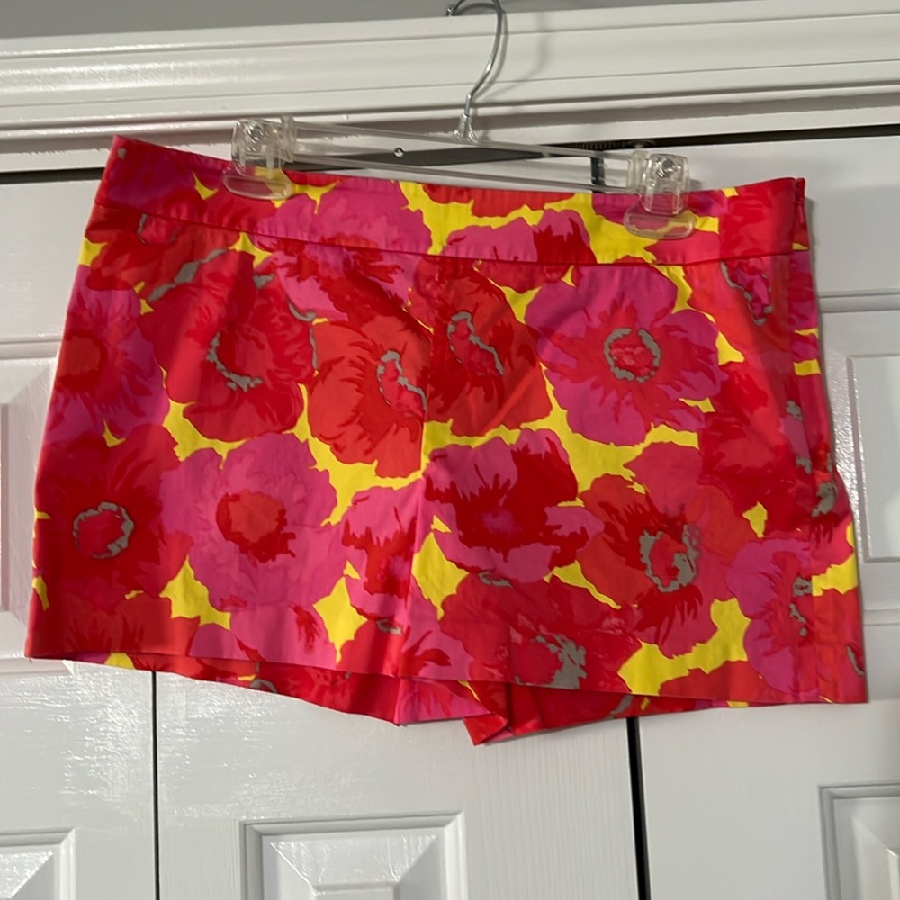 Loft cotton side zip shorts